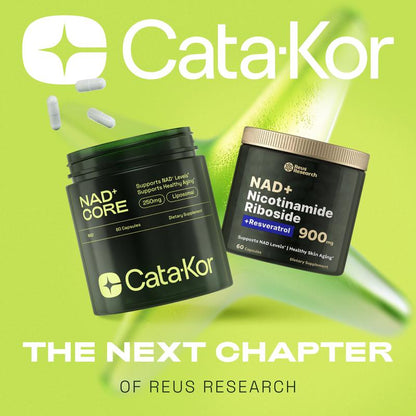Cata-Kor NR900 - NAD+ Supplement for Skin Aging Support, Energy, and Focus