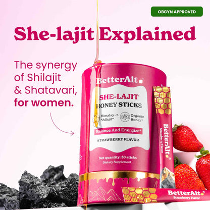 She-Lajit - Himalayan Pure Shilajit Honey Sticks