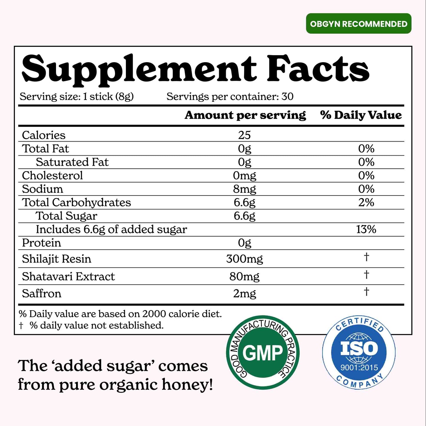 She-Lajit - Himalayan Pure Shilajit Honey Sticks